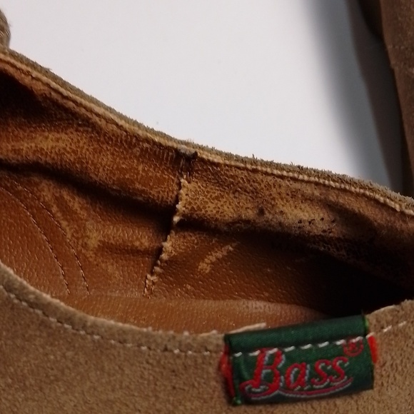 Vintage Bass made in usa suede light brown tan woman shoe. Size 7 - Picture 8 of 9